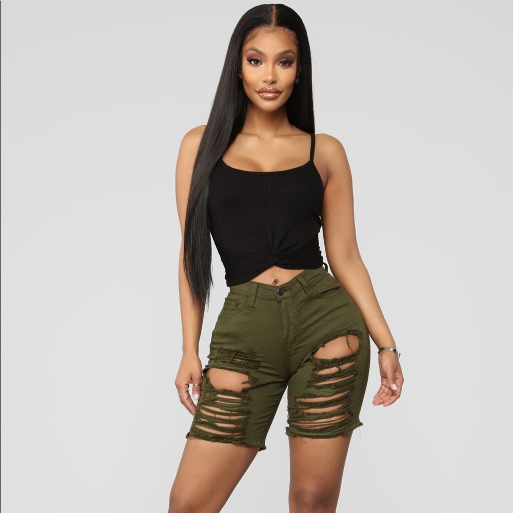 2/$35 🎉FASHION NOVA long distressed shorts